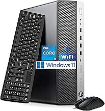 HP EliteDesk 800 G3 SFF Desktop Computer (Intel Core i5-7500, 8GB RAM, 256GB SSD, WiFi, Bluetooth, US QWERTY Keyboard, Windows 11 Pro (Renewed)