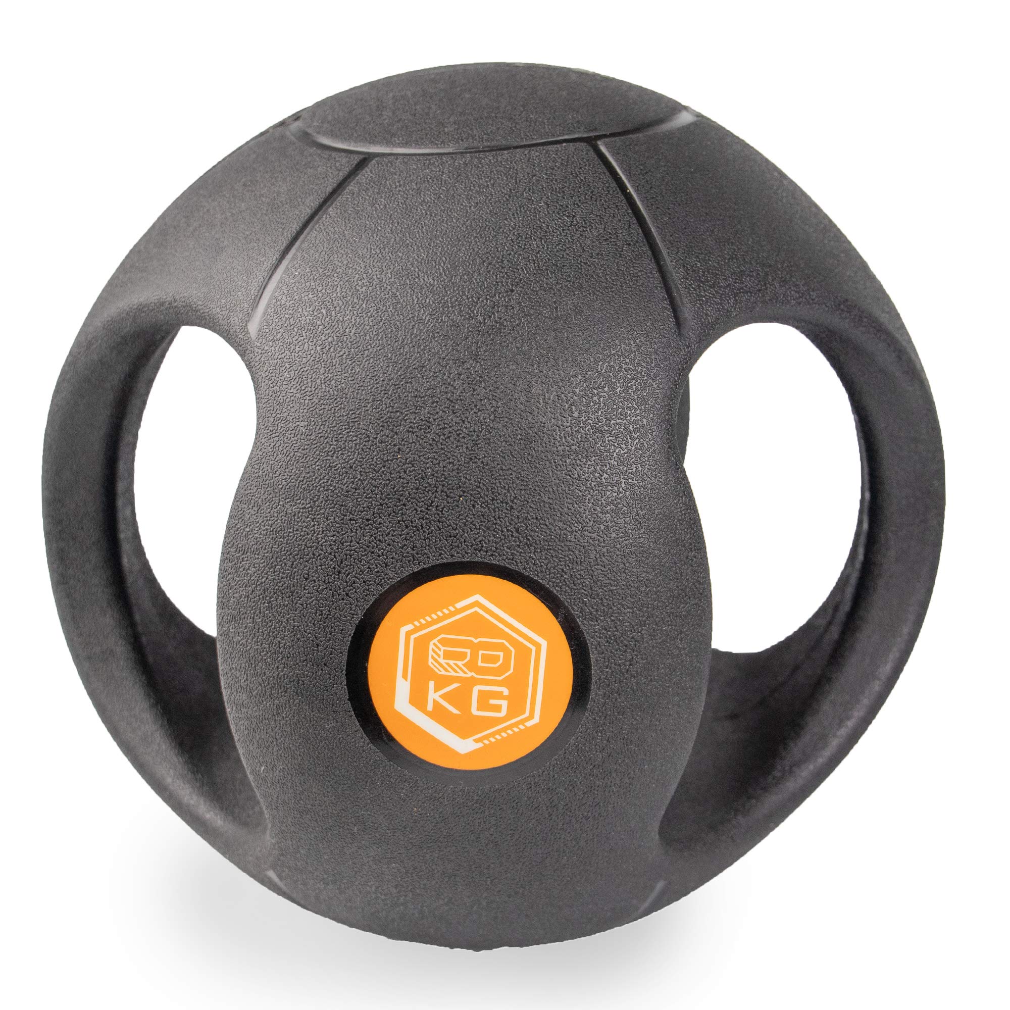 Phoenix Fitness Double Handle Grip Medicine Ball 8kg Unisex Med Ball with AntiSlip Textured