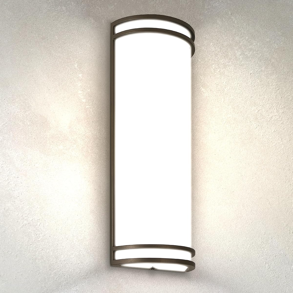 ASD 18 Inch LED Outdoor Sconce Lights - 20W 120-277V 3000K 4000K 5000K Bronze Exterior Lighting Fixtures, Dimmable Exterior Lights for House, Modern Patio Wall Light Fixture ETL