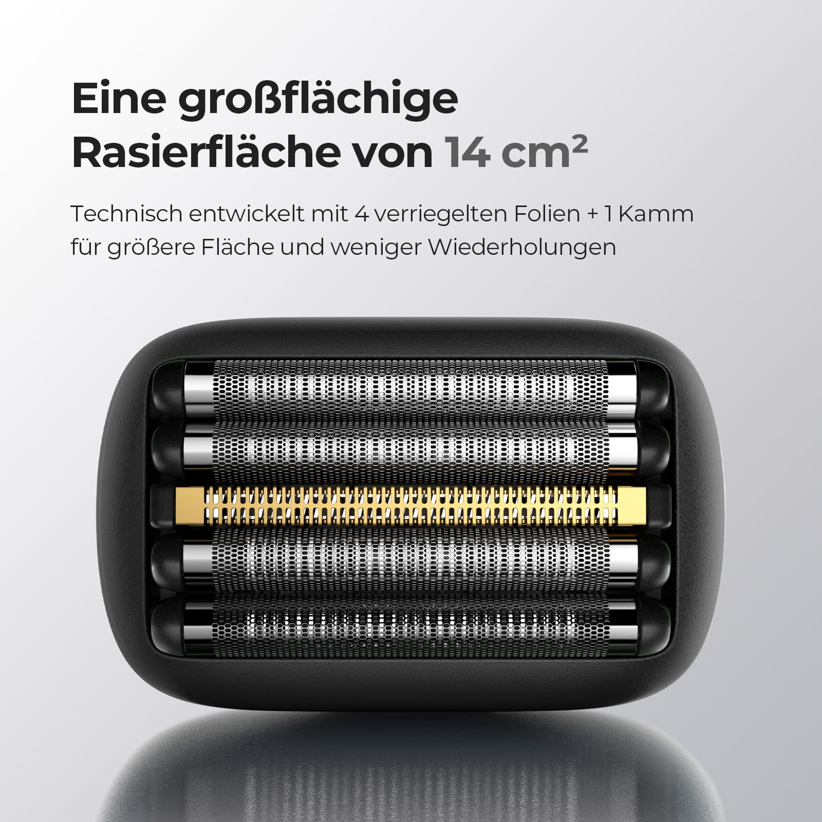Yoose MINI 5 Bart Rasierer Herren Elektrisch, Tragbarer Beard Trimmer Men Trockenrasierer Nassrasierer Epilierer Männer IPX7 Wasserdicht, Wiederaufladbar mit USB C, Schwarz
