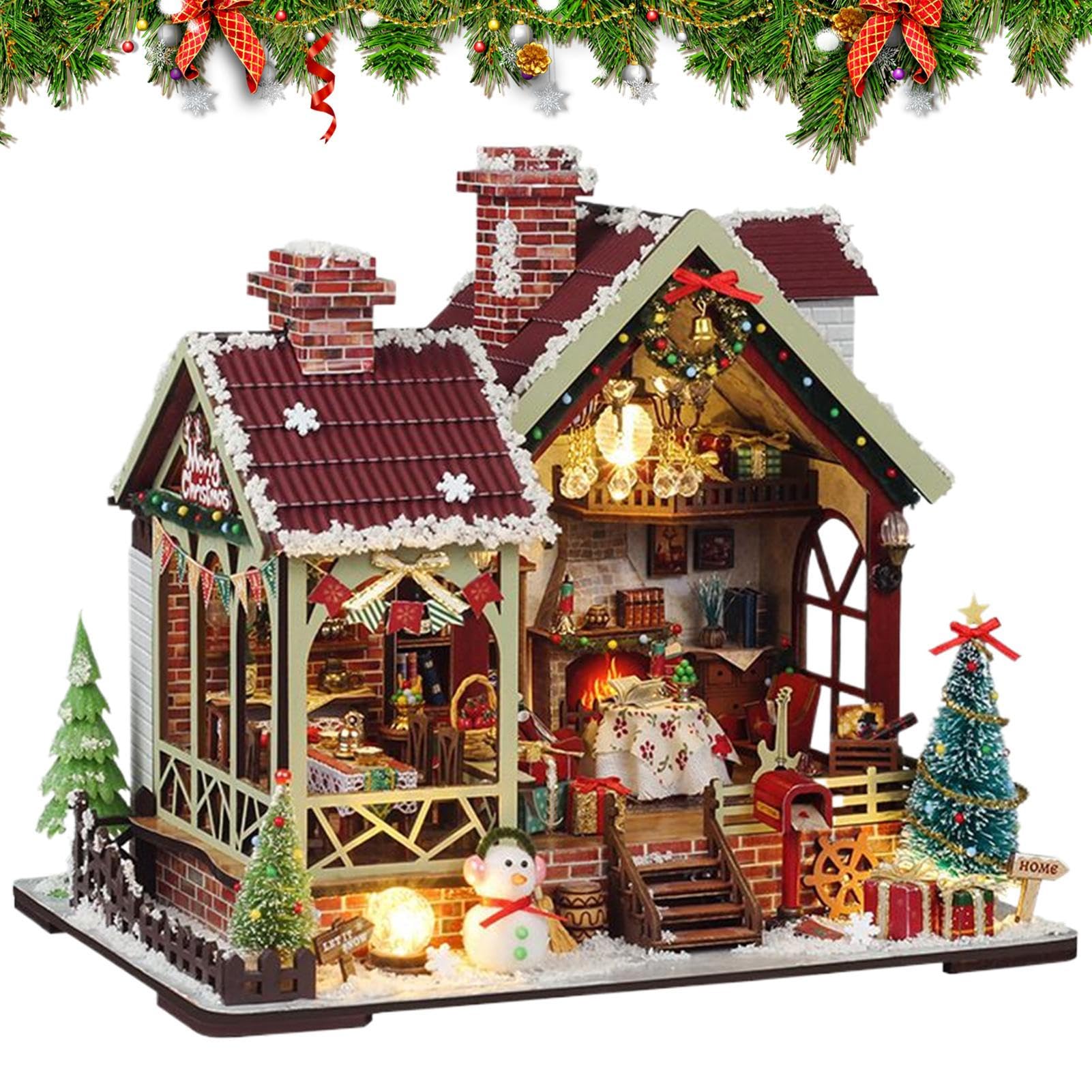 Kit Per Costruire Case In Miniatura Per Adulti | 3D In Legno Fai | Da Te,Kit Di Costruzione Di Case In Miniatura Per Famiglie E Adulti,Per Famiglia Ragazzi Ragazze Adolescenti Bambini
