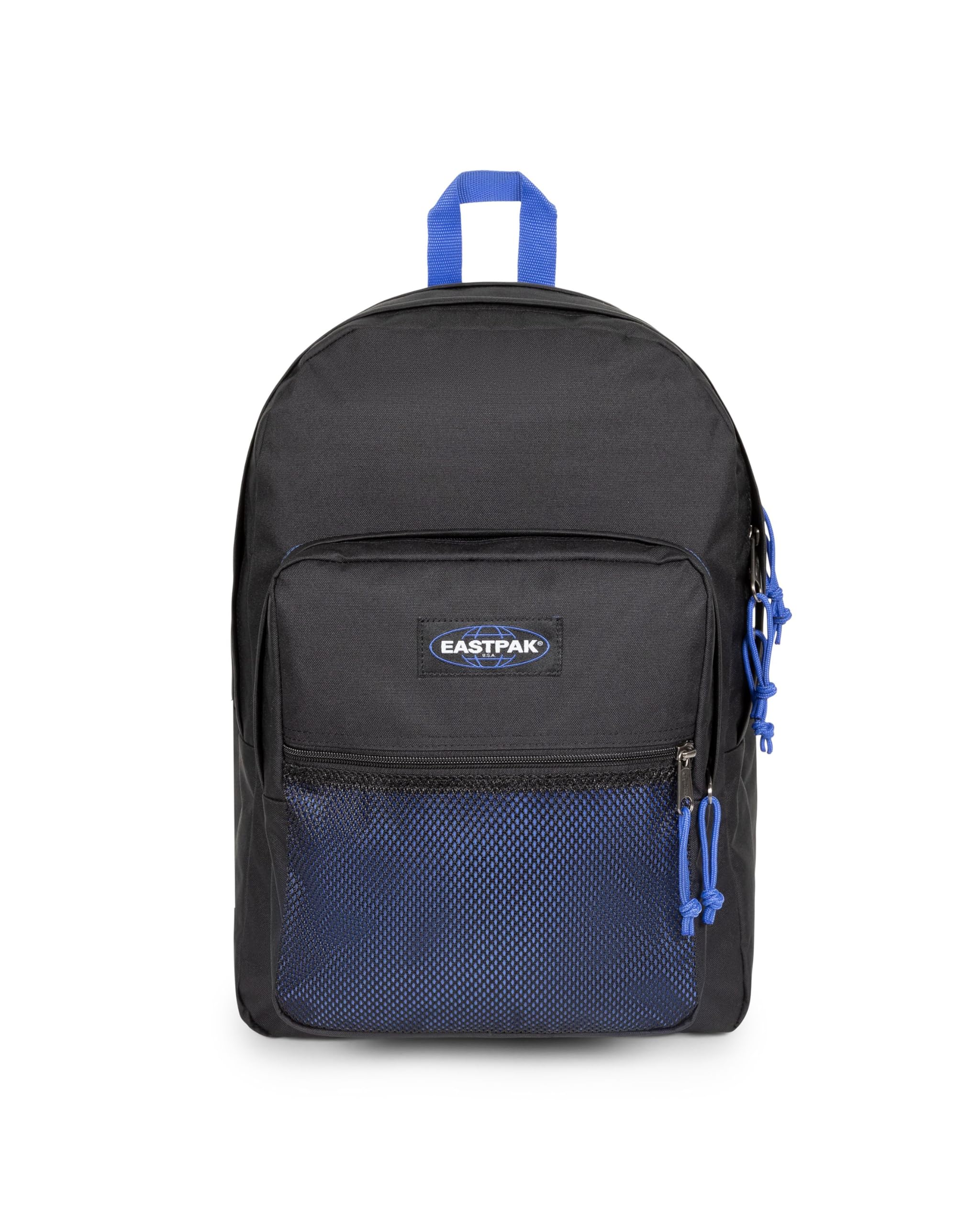 EASTPAK Pinnacle Backpack 38L (42 x 32 x 25.5 cm), Extra Large School & Travel Backpack, Durable Multi-Compartment Daypack with Organizer & Padded Straps - KONTRAST BLACK BLUE