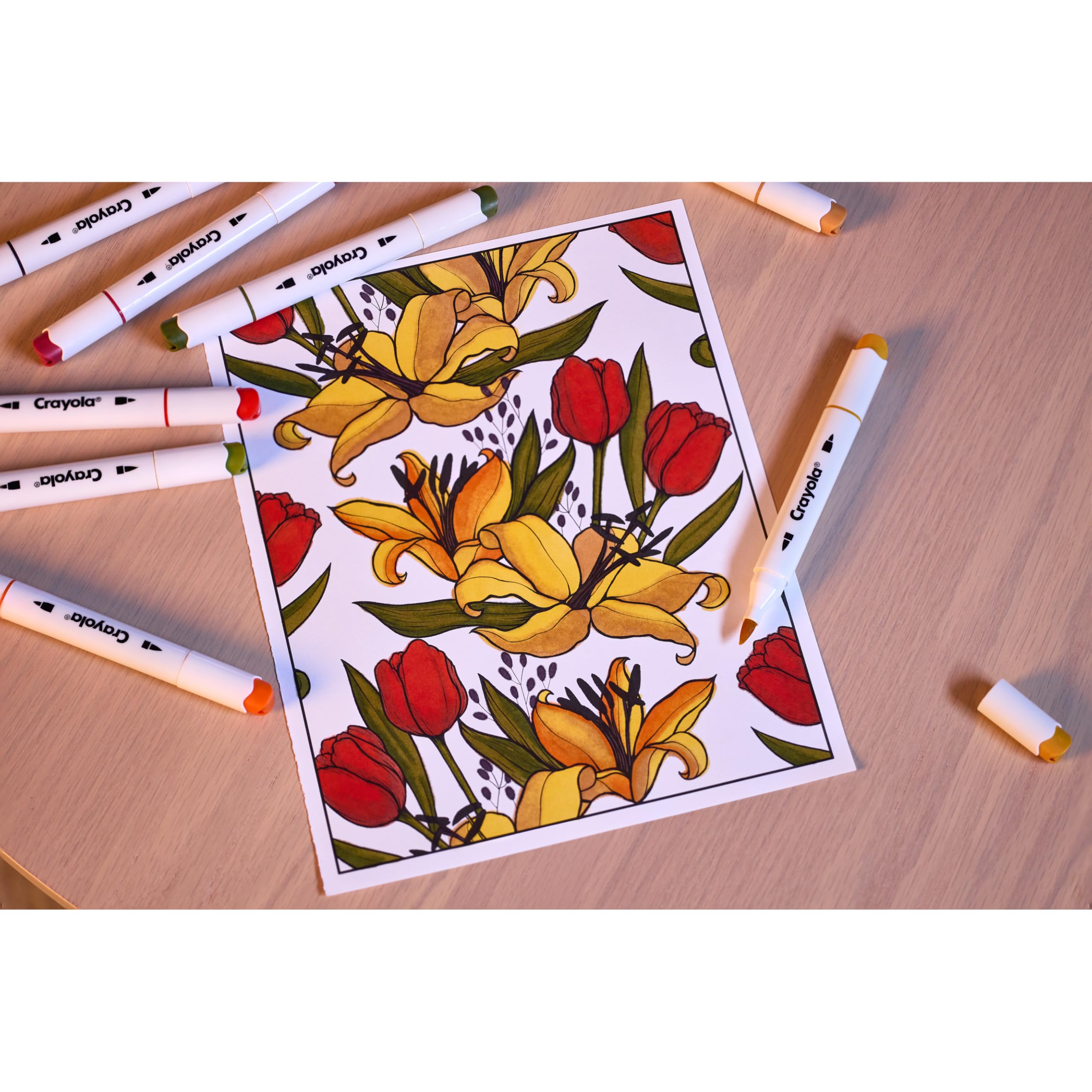 Crayola Zestaw 60 Markerow Alkoholowych, Cienka i Brush, 14+
