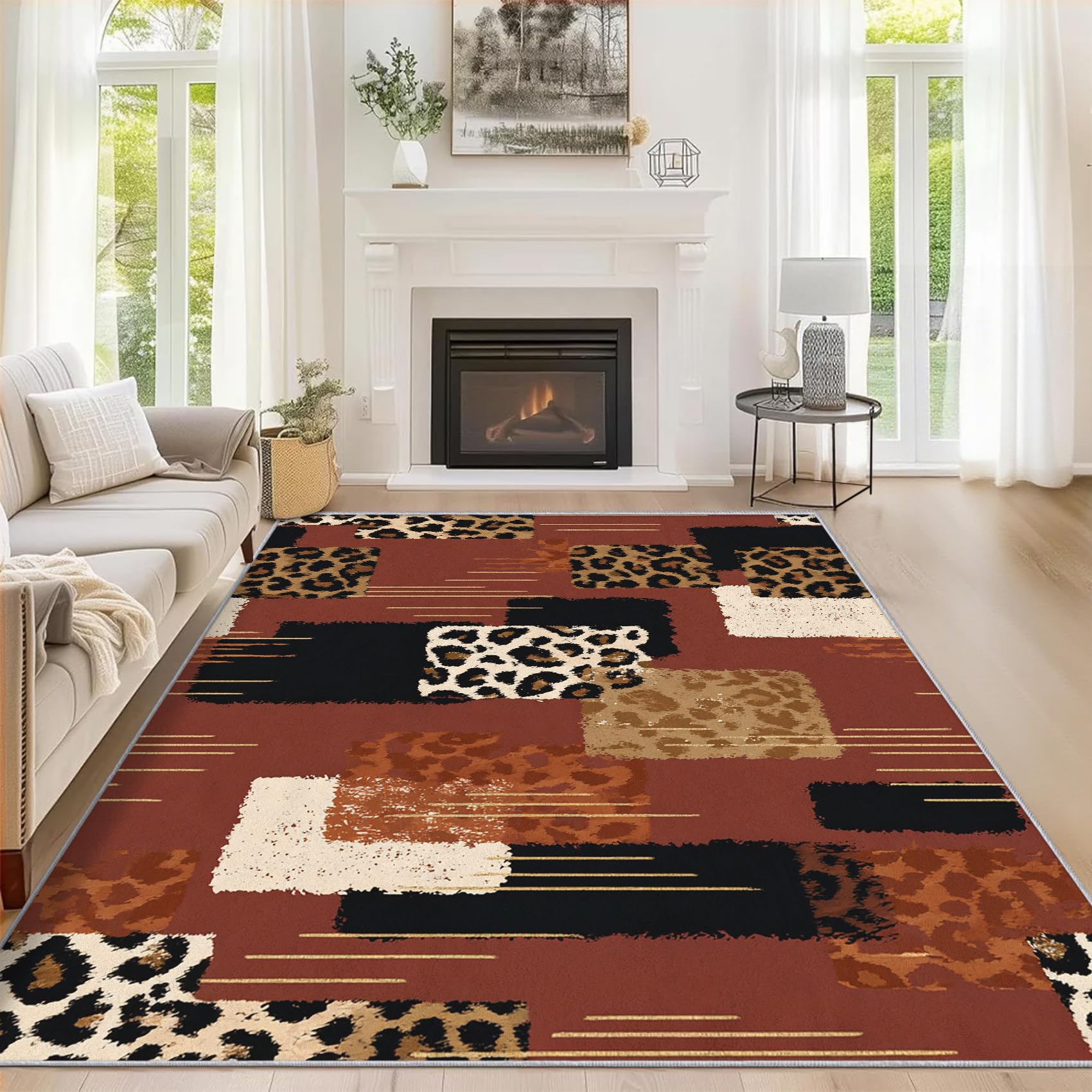 Grand tapis salon 240x340 lavable pour un sol stylé et sans glisse