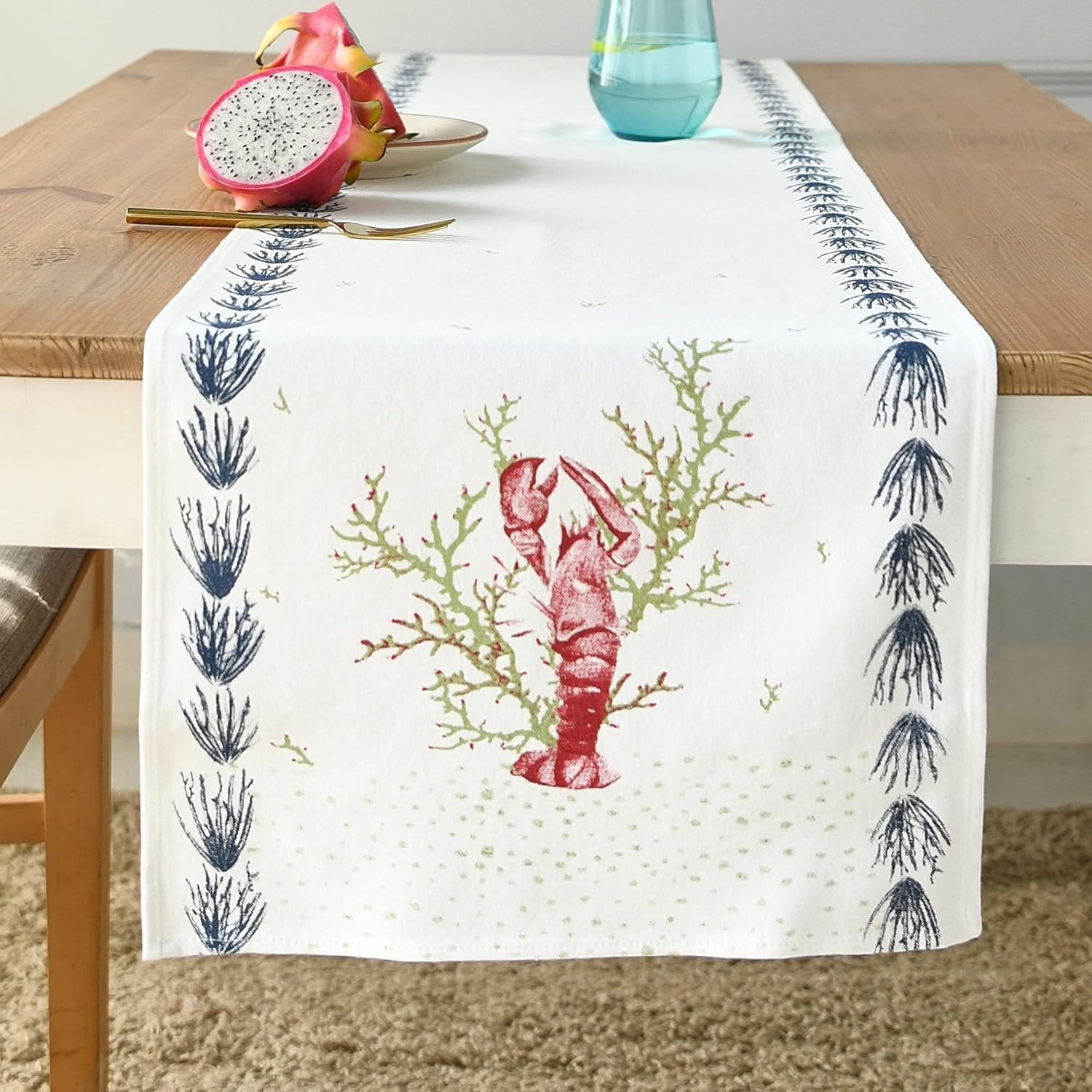 Folkulture Dining Table Runner 108 Inches Long for