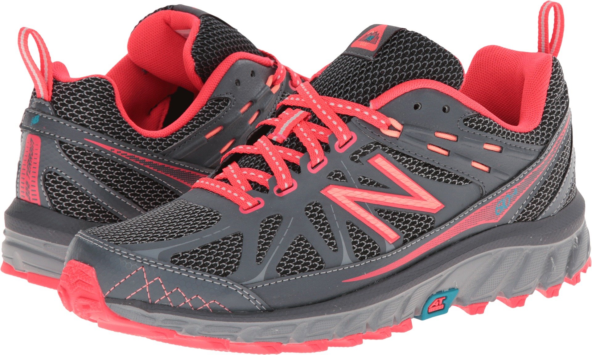 New Balance Women's 610 V4 Trail Running Shoe, Grey/Pink, 5.5 D US