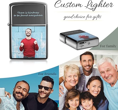 Miniatura 5 de Encendedor de arco eléctrico personalizado, recargable por USB personalizado con nombre, fechamensaje grabado, perfecto para padre, novio u