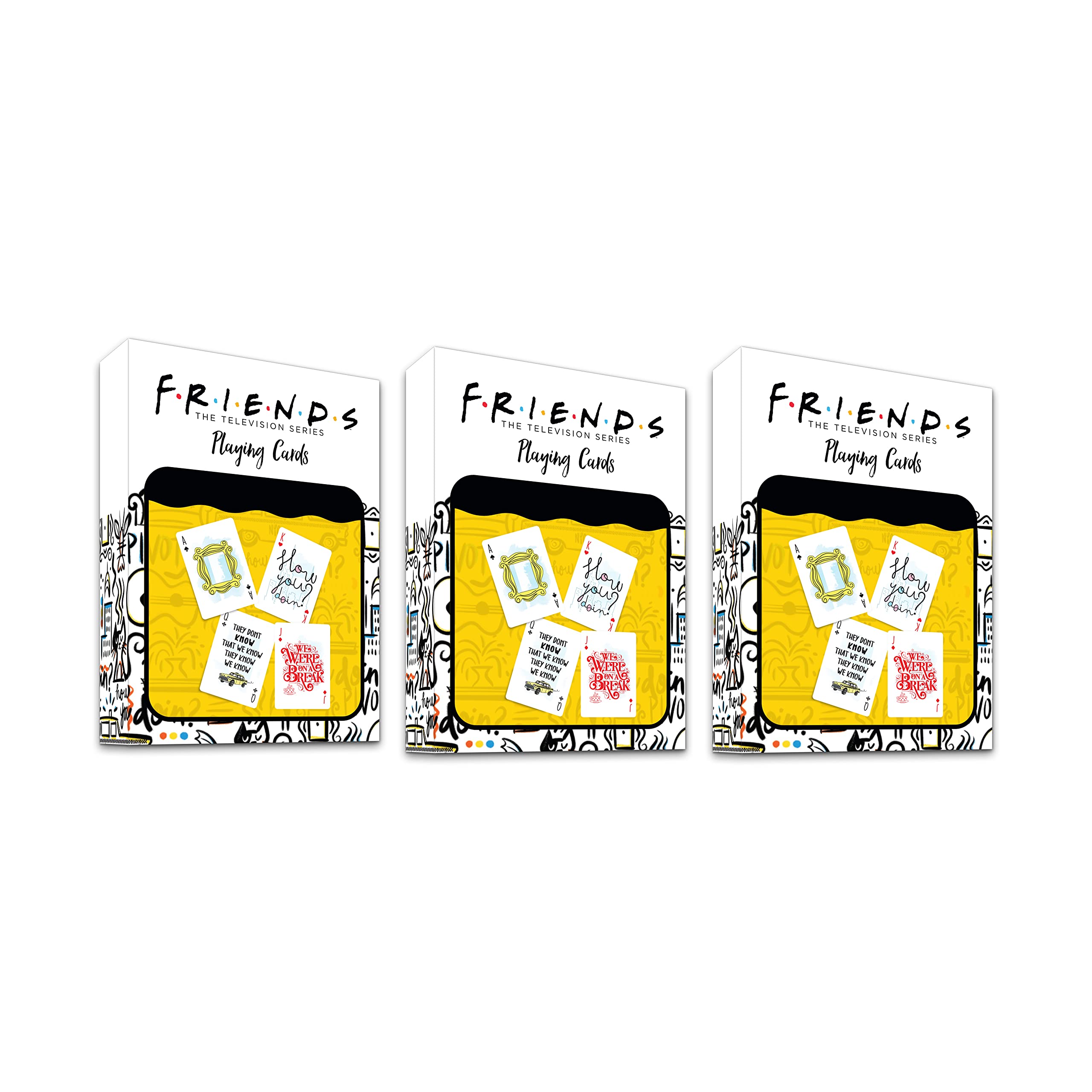 MCSID Razz - Friends TV Series - Premium Paper Playing Cards - 100% Pure Paper Cards & Fully Flexible (Friends Tv Series Pack of 3) (B0BJF58FRY) Amazon Price History, Amazon Price Tracker