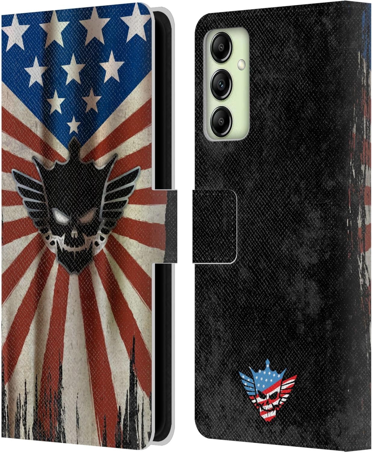 Head Case Designs Officially Licensed WWE Distressed Flag Cody Rhodes Leather Book Wallet Case Cover Compatible with Samsung Galaxy A14 / 5G