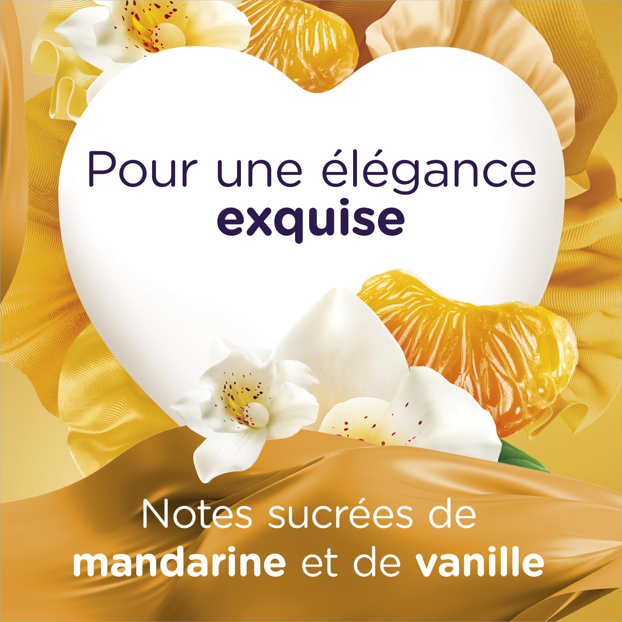 SOUPLINE - Adoucissant Concentré Ultra Emotion - Vanille & Mandarine - Lot de 6 x 1,8L