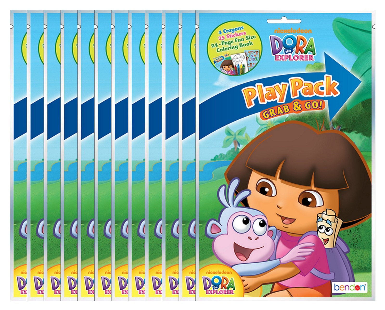 Bendon Dora The Explorer Grab & Go Play Packs (Pack of 12)