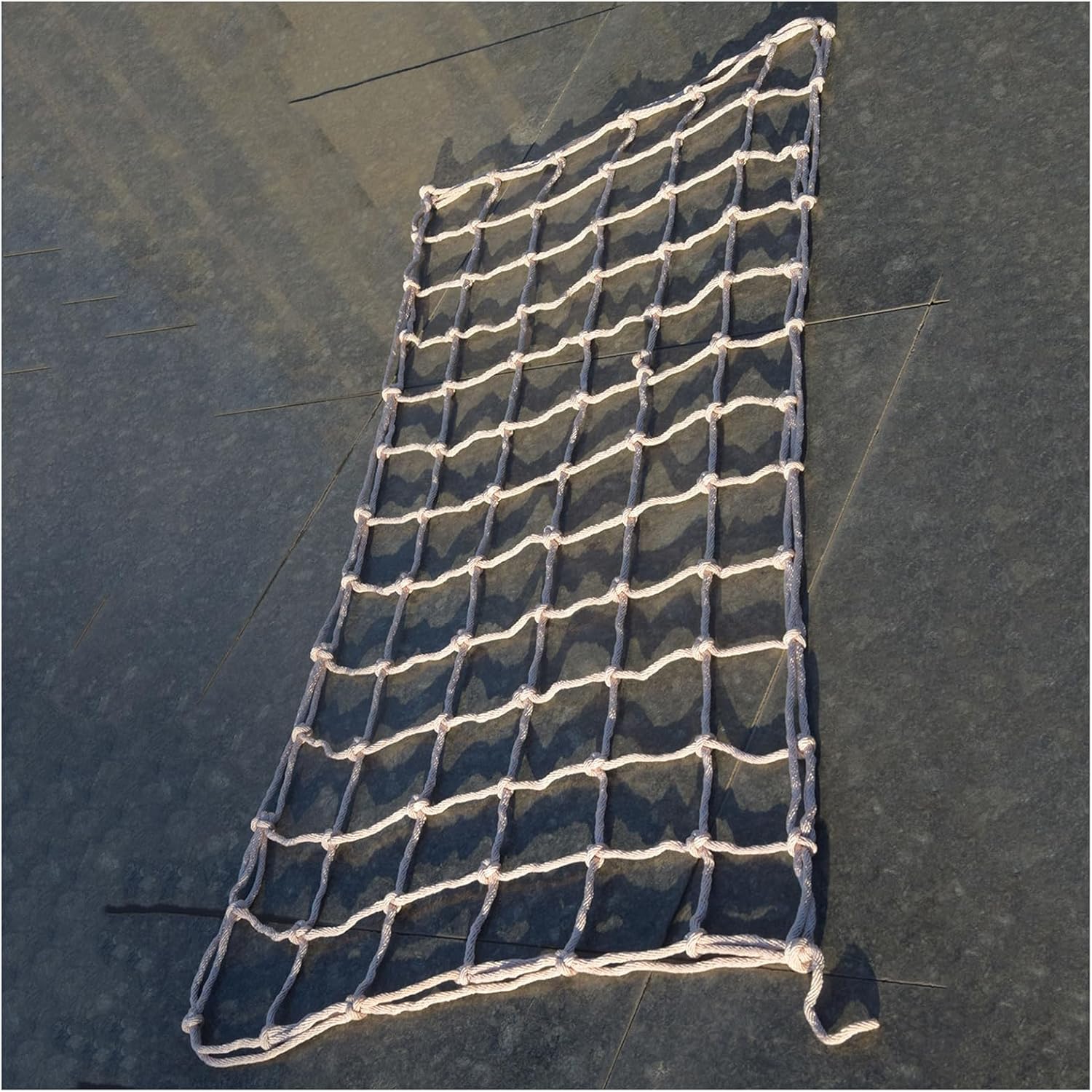 Climbing Cargo Net Rope - 8.2x8.2ft Protective Safety Net for Indoor/Outdoor Use - Ideal for Obstacle Courses, Backyard Play, and Home Gym Activities