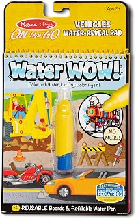 Melissa & Doug On the Go Water Wow! Water Reveal Pad: Vehicles - 4 Boards and Water Pen