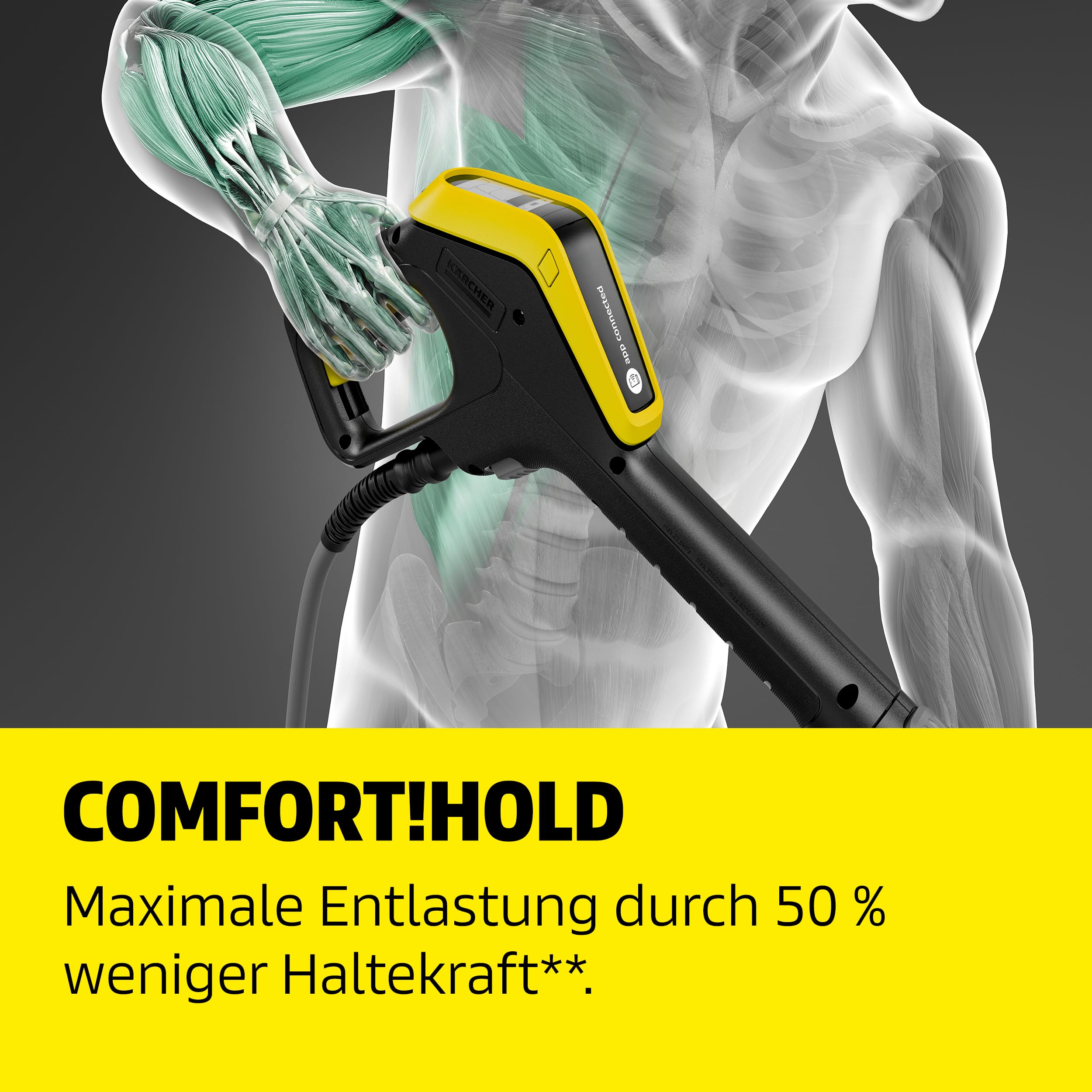 Kärcher Hochdruckreiniger K 7 Comfort Premium Connect Car & Home, max. 180 bar, Fördermenge: 600 l/h, Fläche: 60 m²/h, extra flexibler Hochdruckschlauch, Schlauchtrommel, App-Steuerung, Car & Home Kit