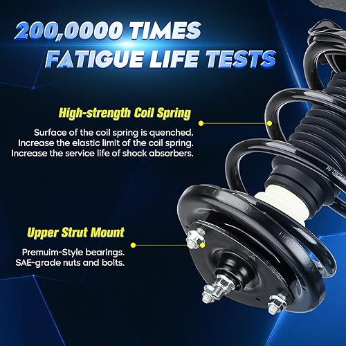 Miniatura 7 de Conjunto de amortiguador trasero con resorte helicoidal para Honda CR-V L4 2.4L Sport Utility 2002-2006, reemplazo 181380L 181380R, izquierda y