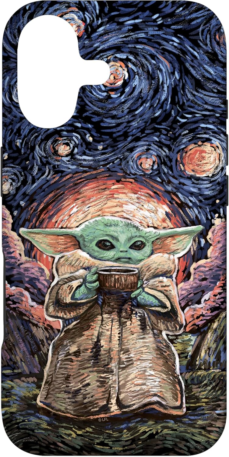 Star Wars: The Mandalorian The Child Starry Night Style Case for iPhone 17