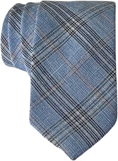 Skinny Tie Cotton Plaid Modern Necktie Great for Weddings, Dances, Missionaries, Dads, Grooms and Groomsmen