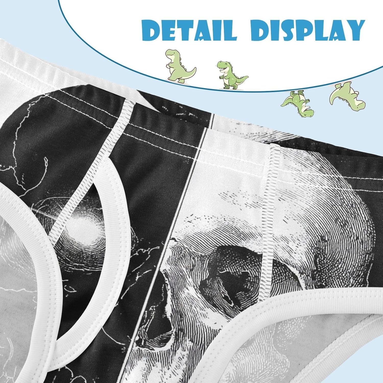 visesunny Boys Training Underwear Cool Skull Design Breathe Cotton Potty Briefs Size 2T-8Y for Toddler