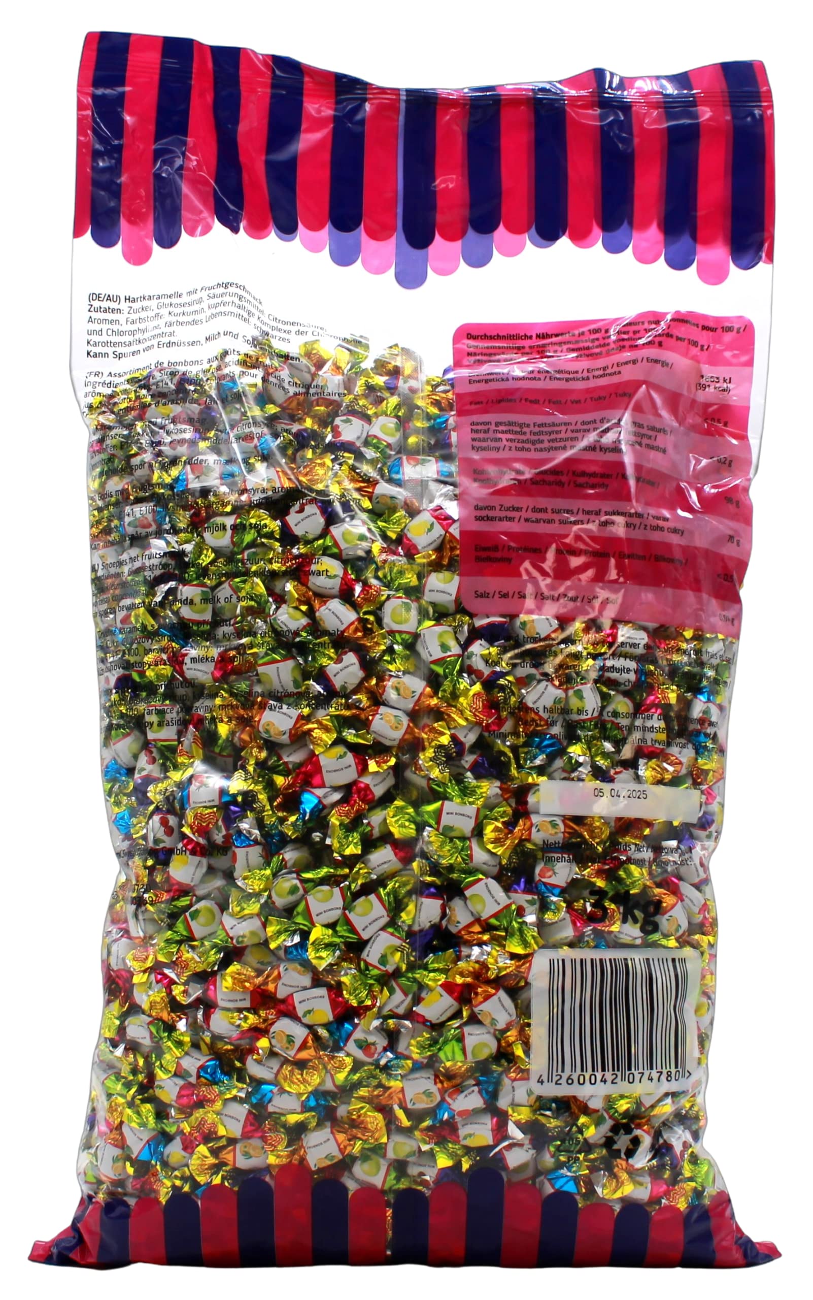 Cool Mini Bonbons Frucht Mix Gourmet Selection, 3er Pack (3 x 3kg)