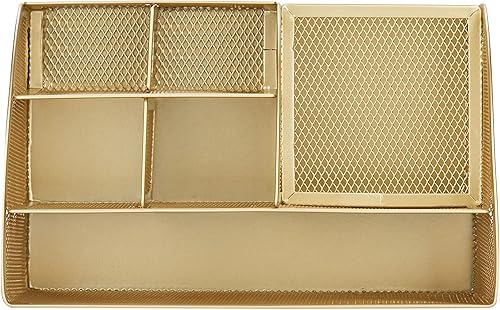Miniatura 6 de Annova Organizador de escritorio de malla para oficina con 7 compartimentos + cajónescritorio Tidy CandySoporte para bolígrafosorganizador