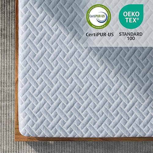 Miniatura 5 de BedStory Cubrecolchón de espuma viscoelástica, tamaño King, 3 pulgadas, de espuma viscoelástica de gel suave, con funda extraíble, certificado