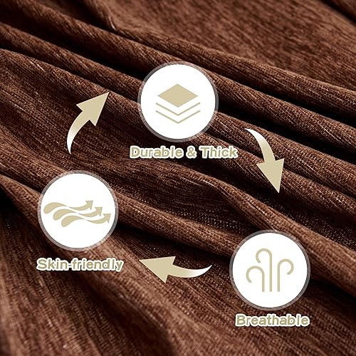 Miniatura 8 de MYSKY HOME Fundas para sofá, fundas lavables para sofá modular, funda de 3 cojines, protector de muebles con borlas para niños, perros y mascotas,