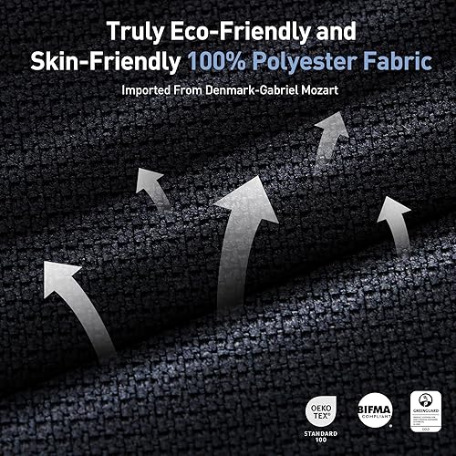 Miniatura 6 de COLAMY Silla de oficina ergonómica de malla, silla de escritorio ejecutiva para computadora, silla de oficina ergonómica con respaldo flexible,