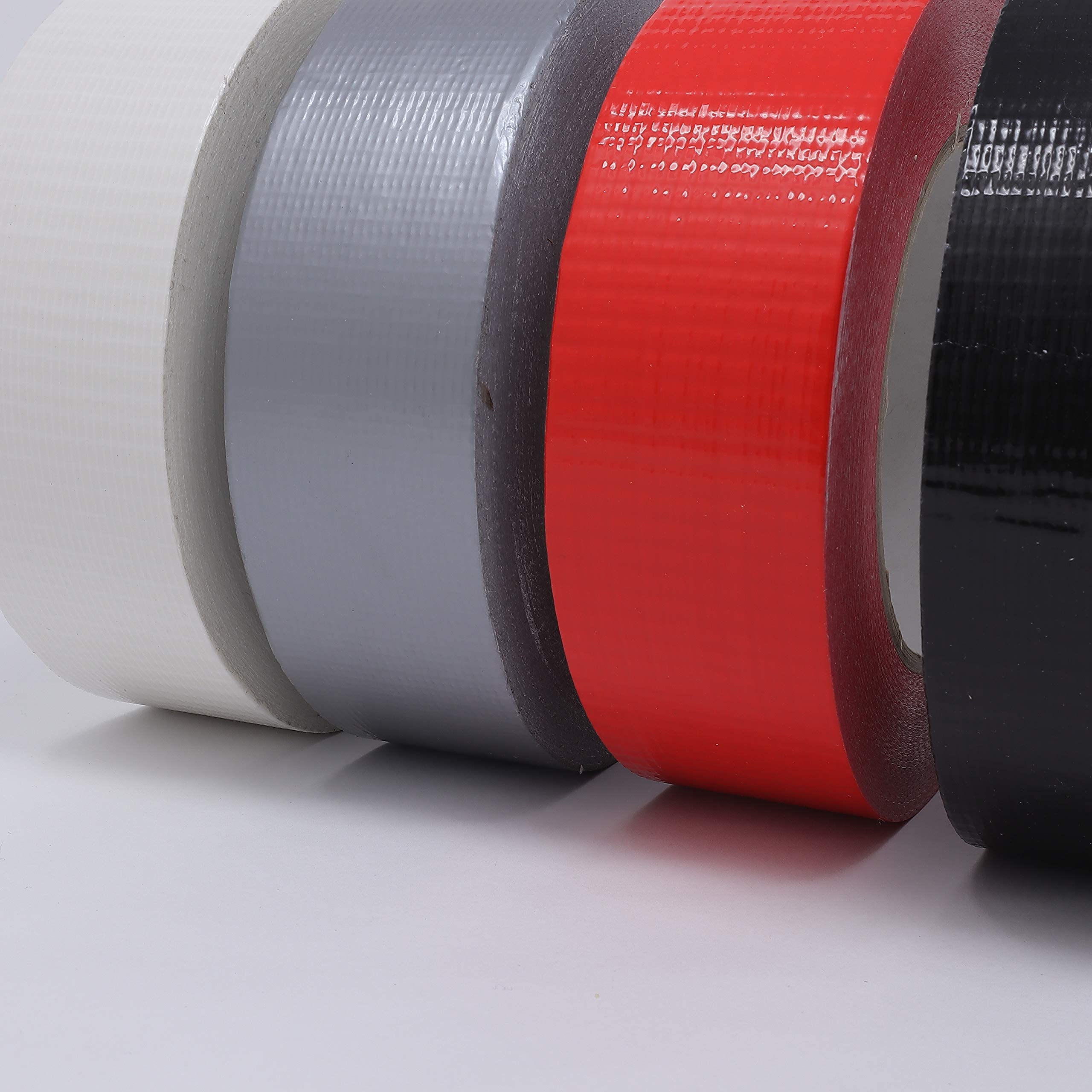 gws Panzer-Tape 24 Rollen kräftiges Gewebe-Klebeband für raue Untergründe | robustes Steinband von Hand reißbar | versch. Farben | 50 m x 38 mm weiß