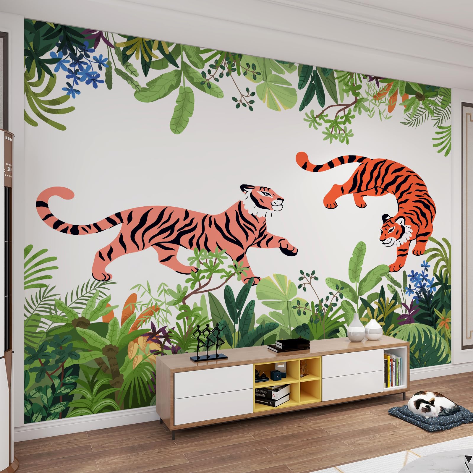 Plante et faune tropicale pour fond de TV romantique