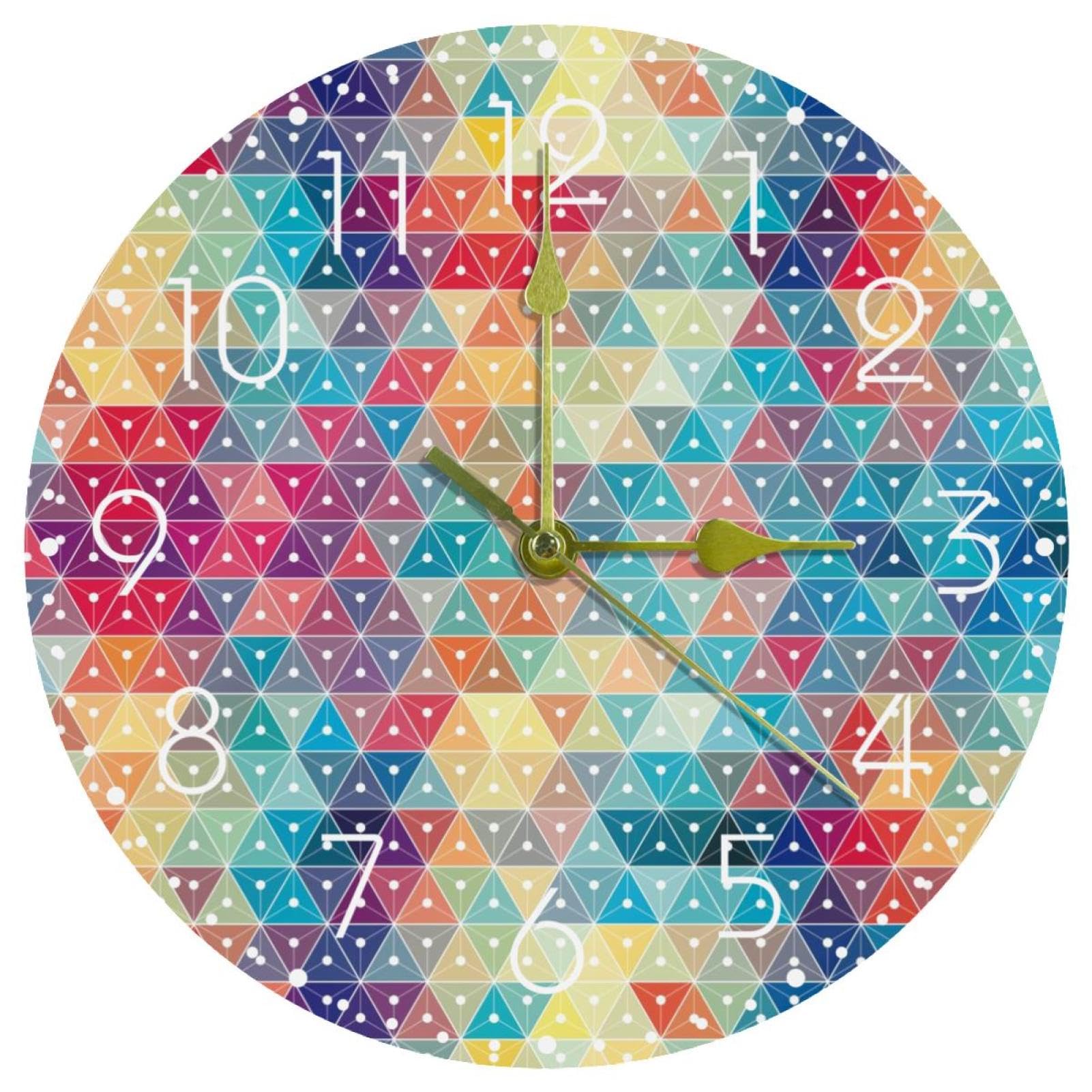 Horloge murale silencieuse sans tic-tac pour chambre et bureau calme