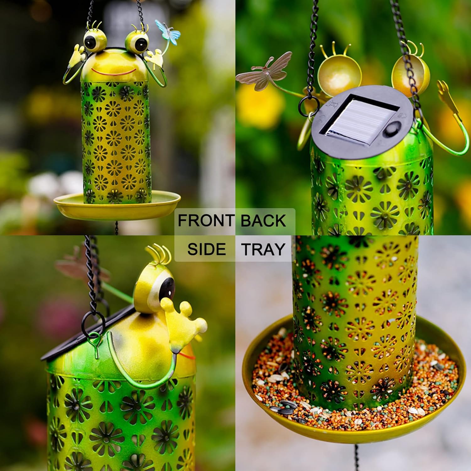 Buy Solar Wild Bird Feeder for Outside Hanging Gifts for Bird Lovers