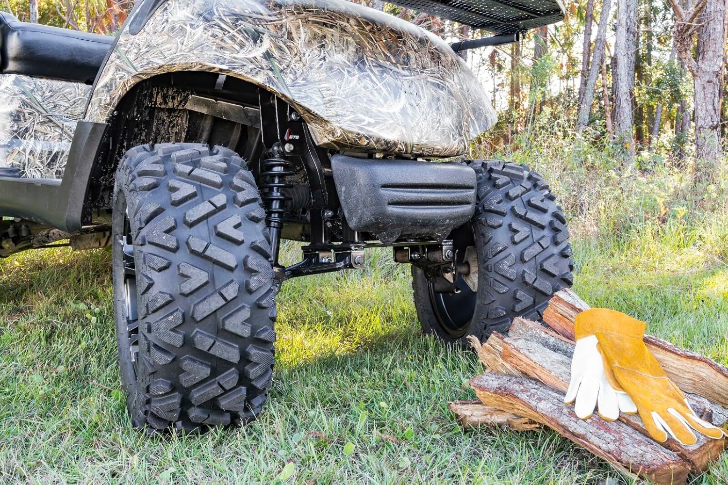 GTW Barrage 20 Inch Mud/Off-Road Golf Cart Tire | 20x10-10 | 4-Ply | Self-Cleaning Tread | Lift Kit Required | Universal Fitment with 10 inch Wheels