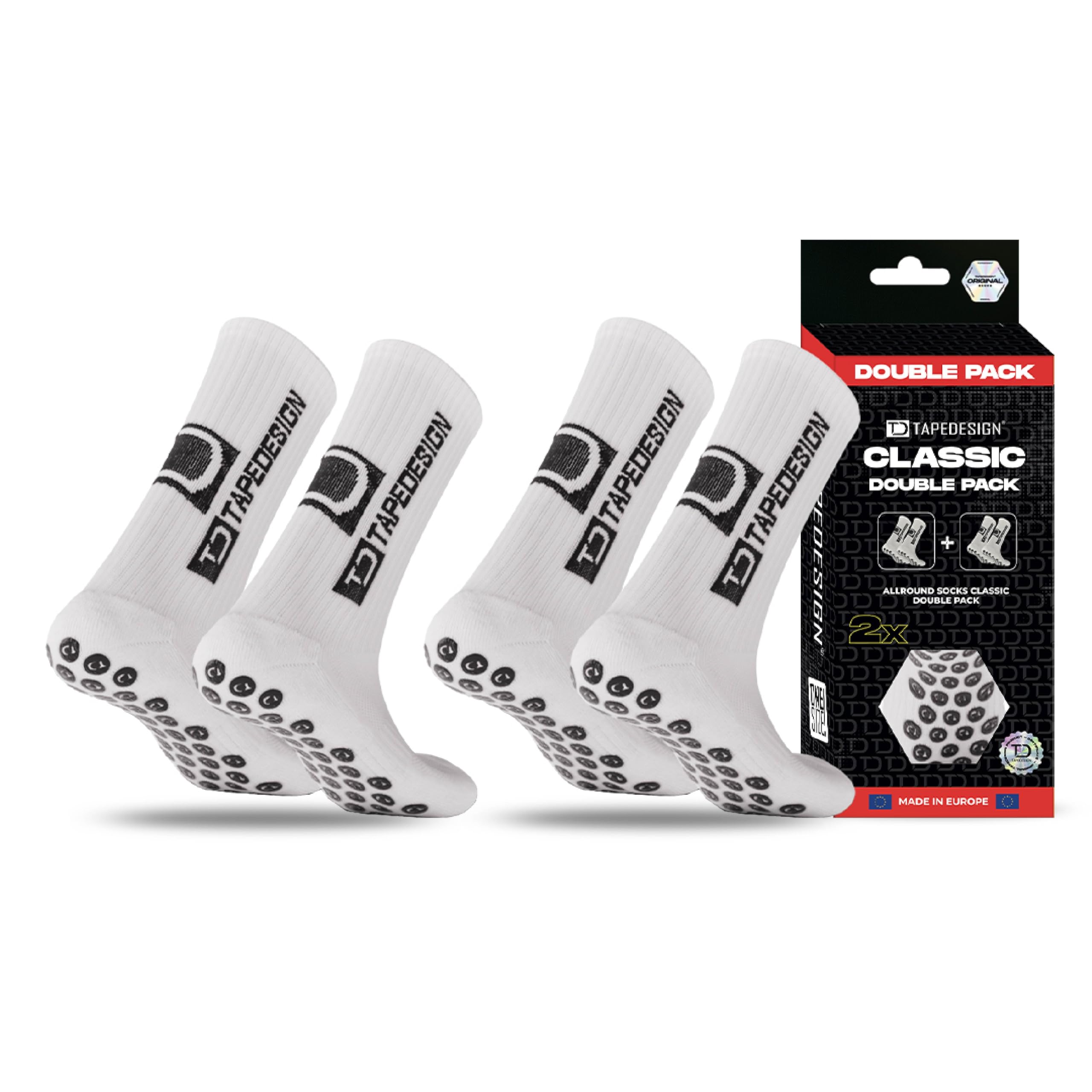 Tapedesign Doppelpack Allround Socks Classic Lot de 2 paires de chaussettes polyvalentes Classic Homme (lot de 2)