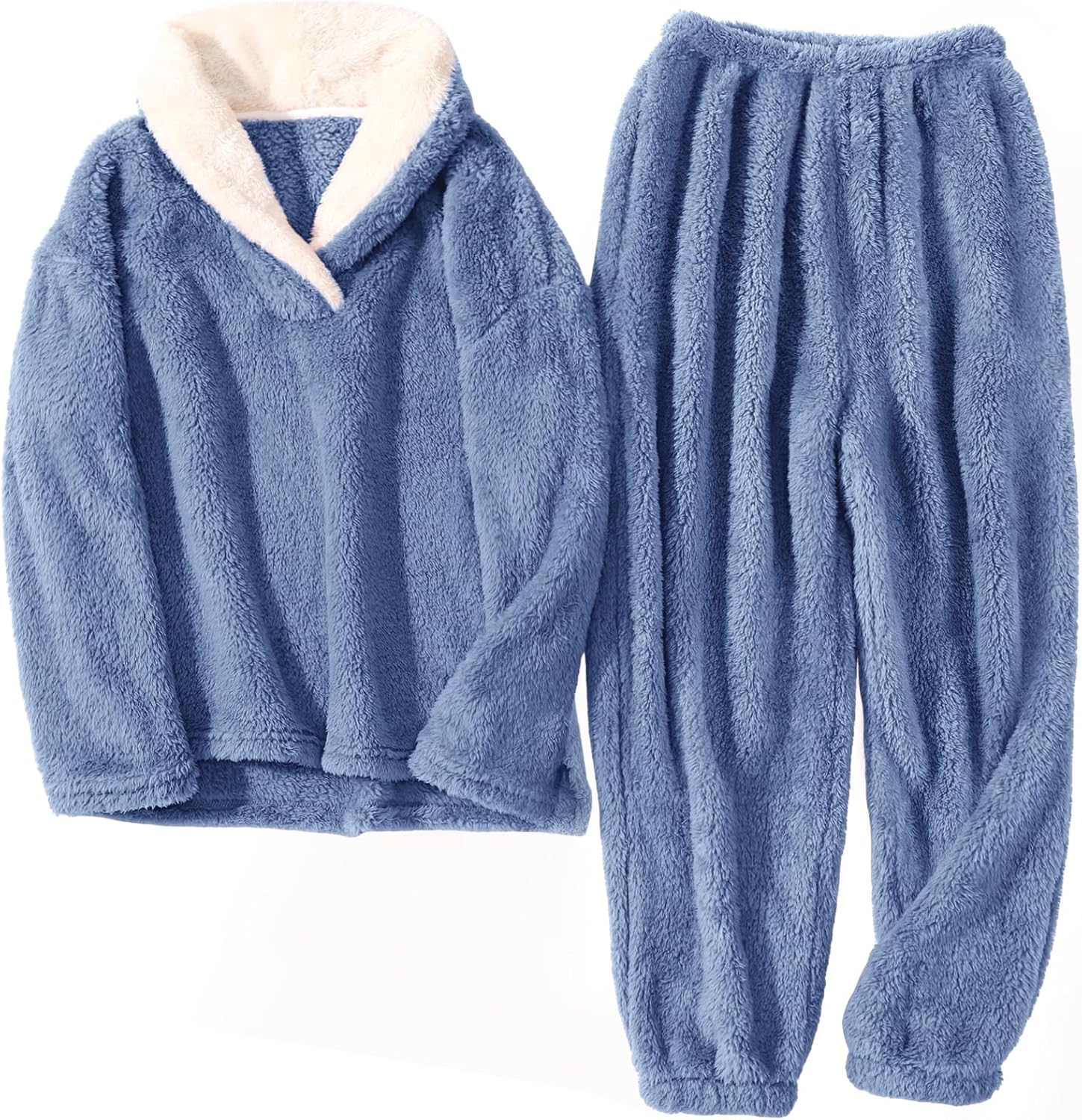 HEEKPEK Fuzzy Pajamas Set for Women Winter Warm Bhutan Ubuy - Main Image