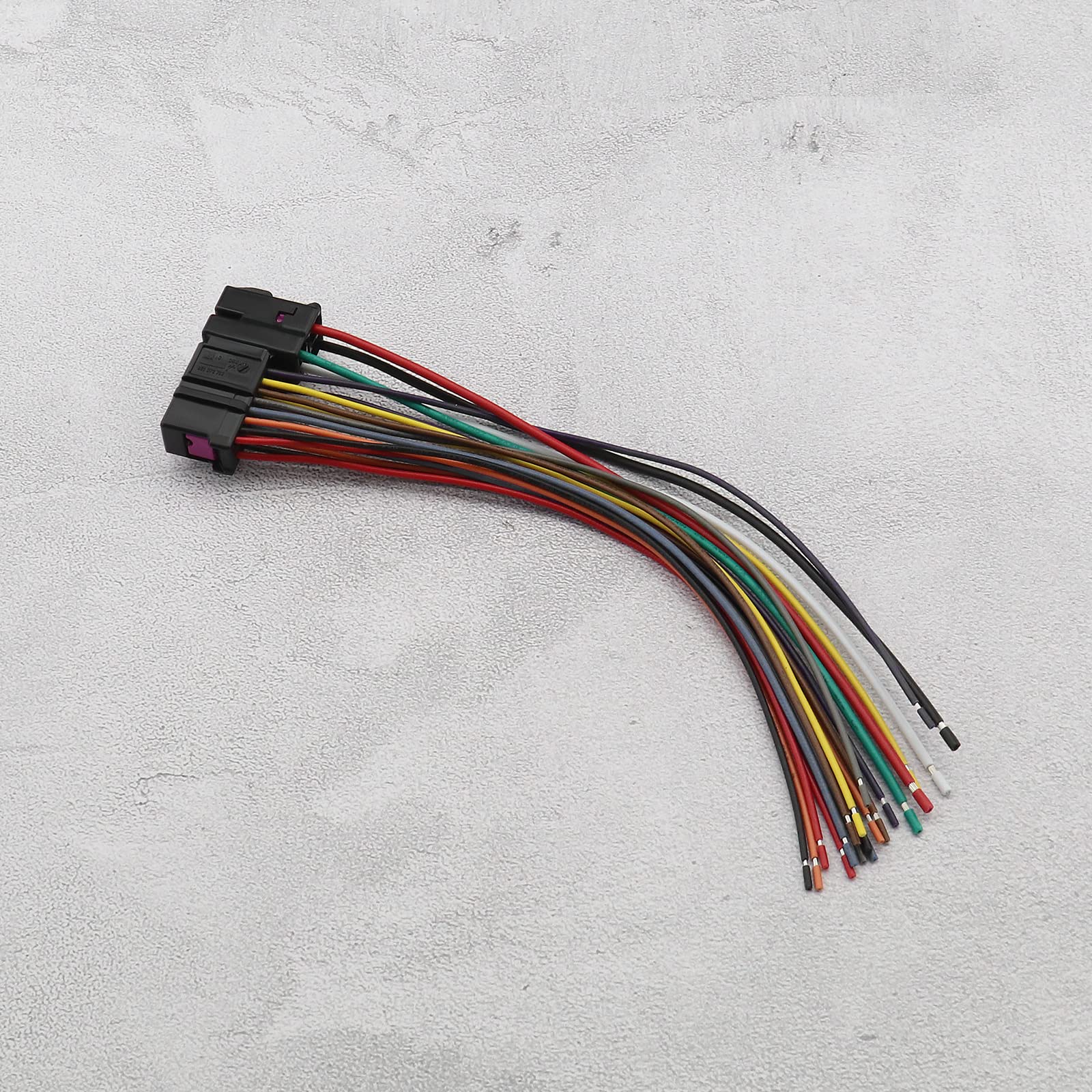 OTOTEC Conector de reparación de puerta de coche de 20 pines, arnés de cableado, empalmes de conector de puerta de telar, cable de 20 cm, compatible con piezas de vehículos A2 A3 A4 A6 TT