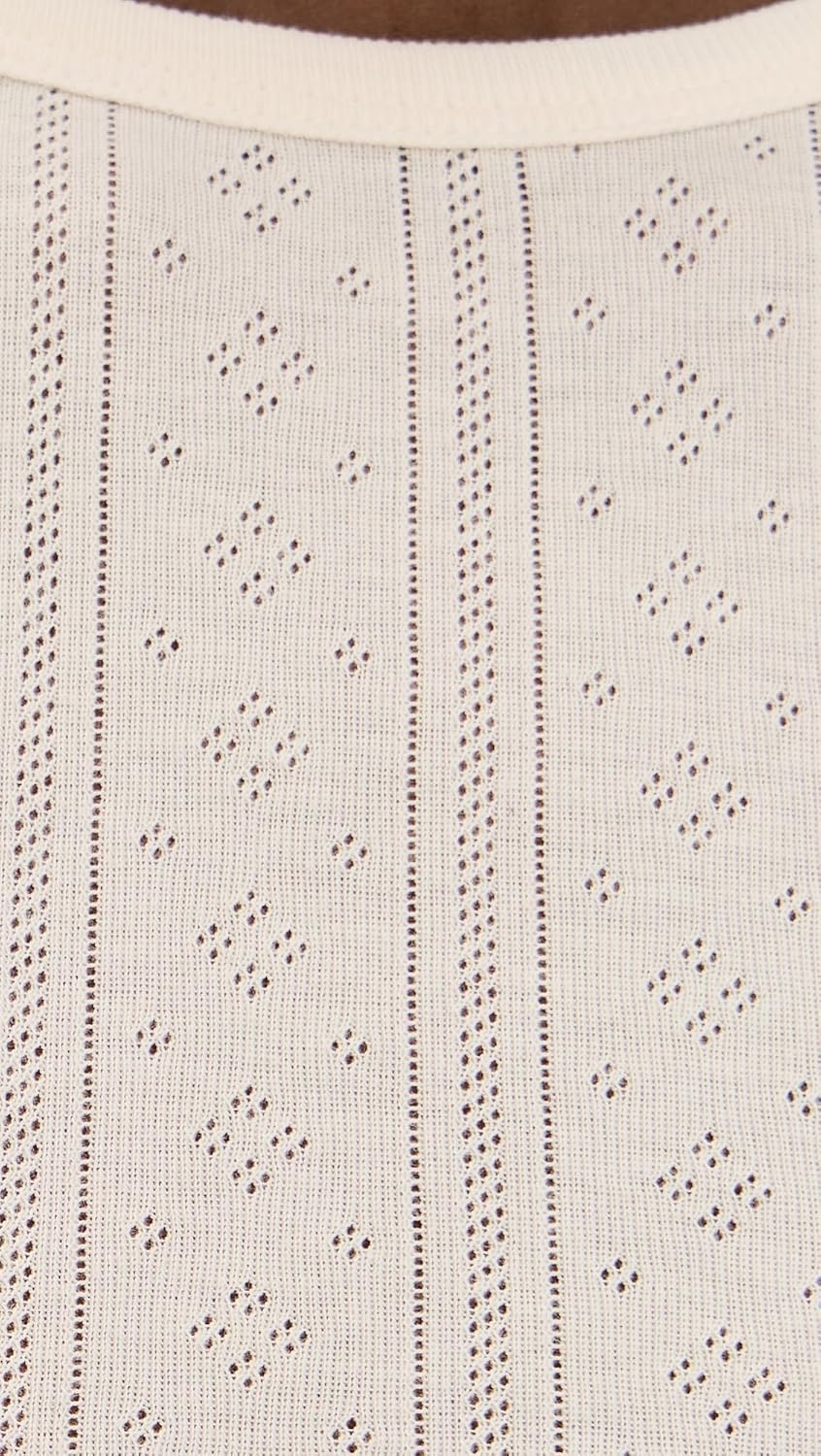 DAZE Women's Waverly Pointelle Crewneck Tee - Image 6