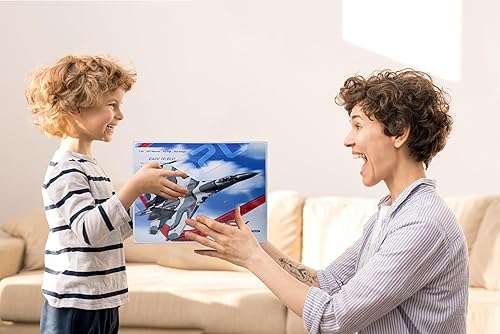 Miniatura 6 de Espuma F-35 RC 2CH Control remoto Fighter Jet Avión de juguete para adultos, niños y niños, principiantes, fácil listo para volar (negro)