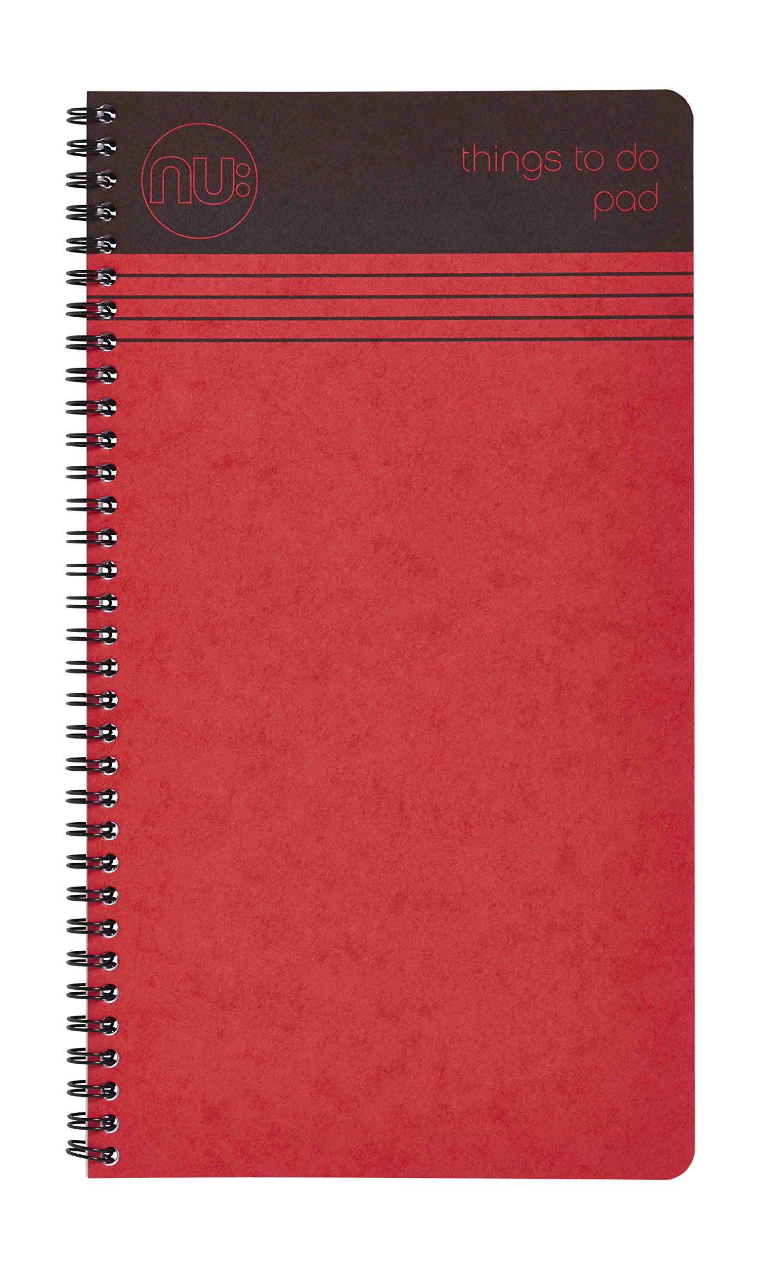 NUCraze Wiro Things to Do Pad - Red -110 Pages of 80gsm FSC Paper