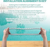 Vista 5 de Paquete de 2 pistas grises de repuesto para limpiadores robóticos Maytronics Dolphin con número de pieza 9983152-R2 Dolphin Parts