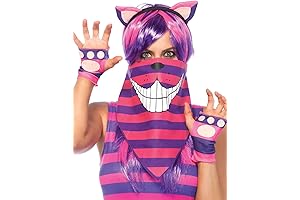 Cheshire Cat Leg Warmers, Halloween Bandana Costume Accessory