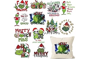 Christmas Grinch Iron-On Transfers for T-shirts