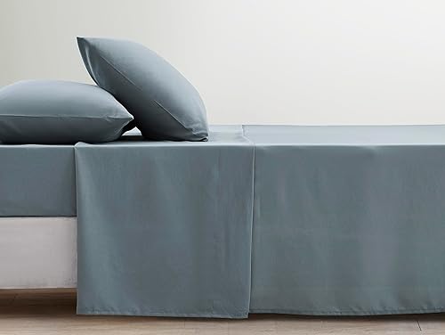 Miniatura 6 de Chezmoi Collection Juego de sábanas de tamaño King lavado suave  Juego de sábanas y fundas de almohada de microfibra cepillada de 4 piezas