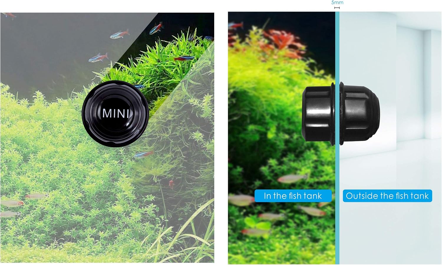 Carefree Fish Mini Algae Scrapers Super Magnetic Cleaner Small Fish Tank Glass and Acrylic Aquarium Magenet Brush（3 Models）