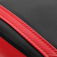 Vista 4 de TCT-MOTORPARTS Fundas de asiento delantero y trasero de motocicleta para Yamaha YZFR6 YZF R6 YZF-R6 2006-2007 (negro y rojo #3)