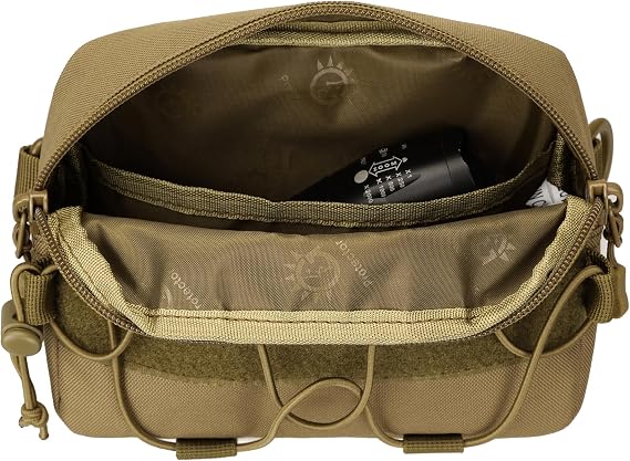 Tactical Molle Admin Dump Pouch, Molle Pouches for Vest Utility EDC Pouch Bag Dual-Purpose Sub Abdominal Dangler Drop with Molle Loop Back Strap