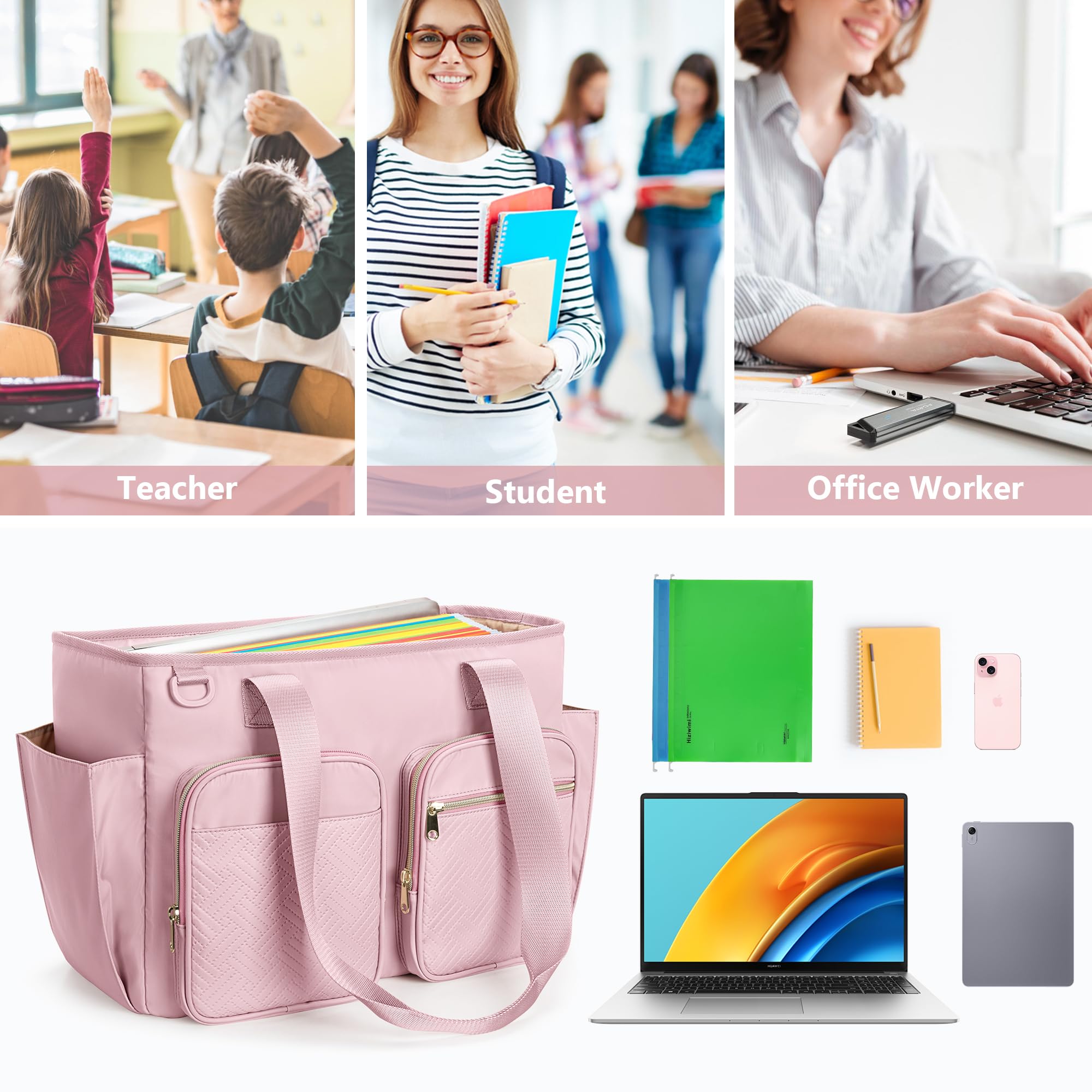 Cartella portadocumenti con custodia organizer individuale per insegnanti, impiegati (design brevettato)