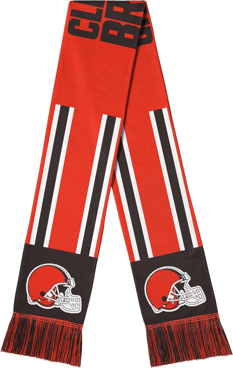 FOCO NFL Unisex-Adult Officially Licensed Team Color Stripe Wordmark Primary Logo Football Neck Warmer Scarf
