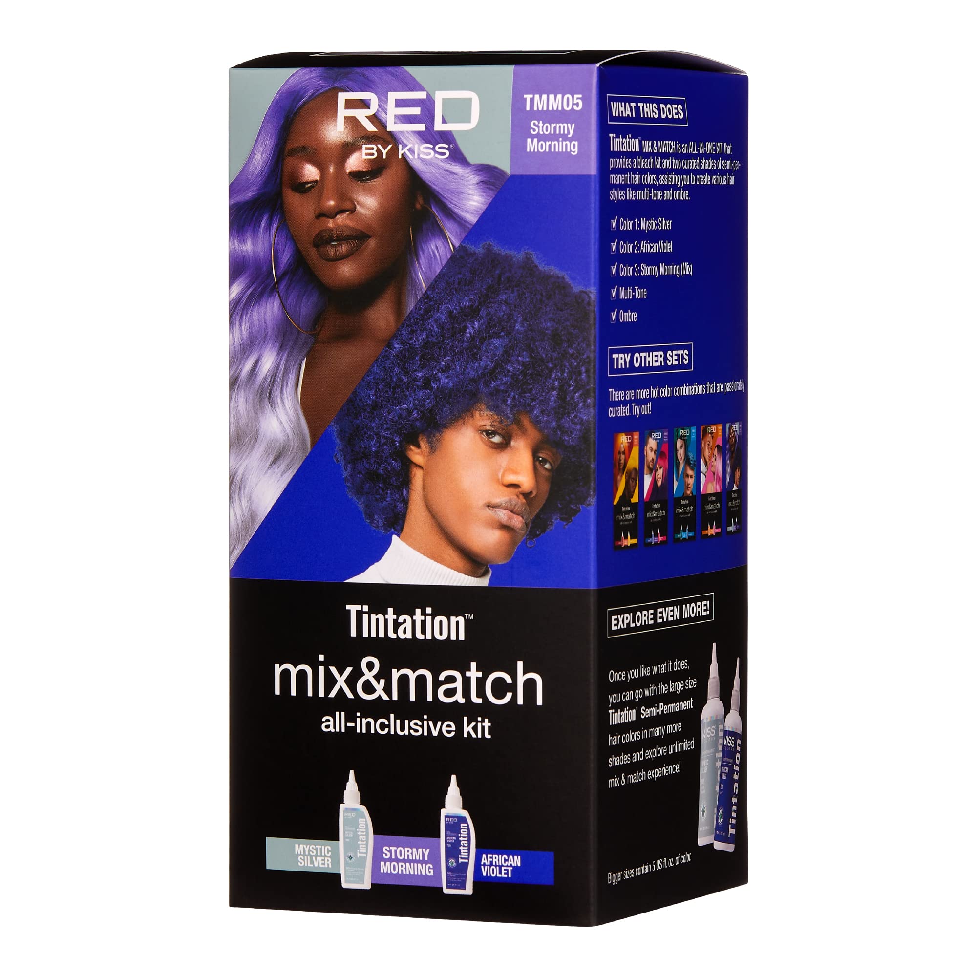 Amazon.com : RED by Kiss Hair Color Kit - All-Inclusive Tintation