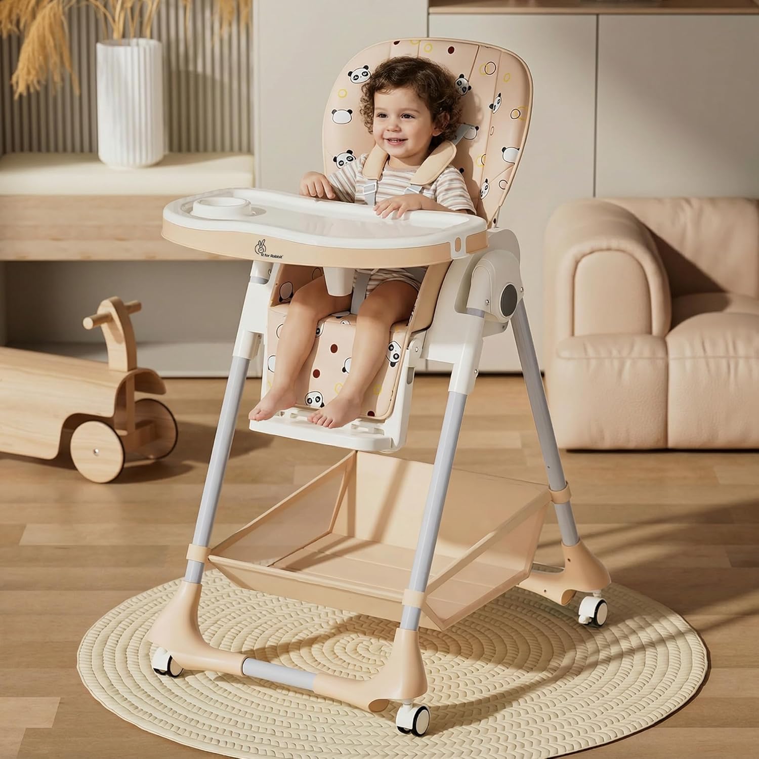 R for Rabbit Marshmallow High Chair for Baby, Multiple Recline Position, High Chair with 7 Level Height Adjustment and 3-R... - Review, Price and Buying Guide