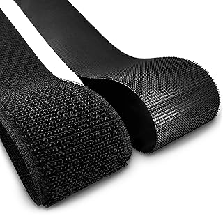 Hook and Loop Tape Strips - 4" Fabric Tape for Hemming Craft Fabric Tape for Clothes Sewing Tape - Non-Adhesive Strips Nylon Fabric Sticky Strips Industrial Mounting Tape - 12" Hook and Loop Strap